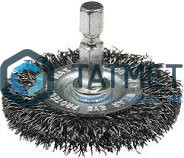 Щетка для дрели дисковая 100 мм, гофрированная № 163 ПрофОснастка Мастер -  магазин «ТАТМЕТИЗ»