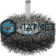 Щетка для дрели дисковая  30 мм, гофриров.латунированная сталь № 857 ПрофоОснастка -  магазин «ТАТМЕТИЗ»