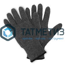 Перчатки вязаные шерстяные, с начесом, без покрытия, 10 класс, серые, в и/у, 9(L), Fiberon/80/10 -  магазин «ТАТМЕТИЗ»