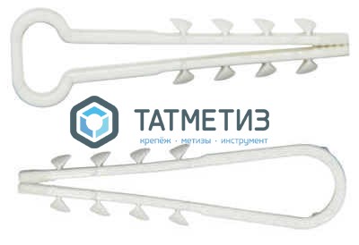 Дюбель-хомут для кабеля нейлон 5-10 бел. (100 шт/уп) RD | «ТАТМЕТИЗ» Дюбель-хомут для кабеля нейлон 5-10 бел. (100 шт/уп) RD - магазин крепежа «ТАТМЕТИЗ»