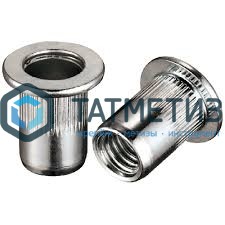 Заклепка резьбовая потайной борт М 6 L=15,5 (1,5-4,0) мм NX | «ТАТМЕТИЗ» Заклепка резьбовая потайной борт М 6 L=15,5 (1,5-4,0) мм NX - магазин крепежа «ТАТМЕТИЗ»