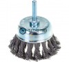 Щетка для дрели чашка  75 мм, со шпилькой, крученая металлическая проволока// Matrix -  магазин «ТАТМЕТИЗ»
