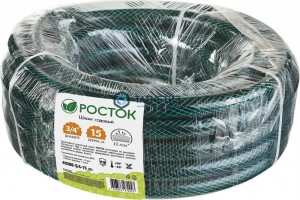 Шланг РОСТОК КЛАССИК поливочный, 10 атм., армированный, 3-х слойный, 3/4"x15м -  магазин крепежа «ТАТМЕТИЗ»