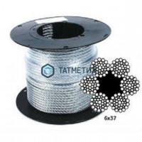 Трос стальной оц.14 мм 6х37 (100 м/бух) NW | «ТАТМЕТИЗ» Трос стальной оц.14 мм 6х37 (100 м/бух) NW - магазин крепежа «ТАТМЕТИЗ»