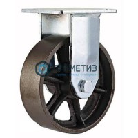 Колесо большегрузное чугунное НЕповоротное d 100 мм -  магазин крепежа «ТАТМЕТИЗ»