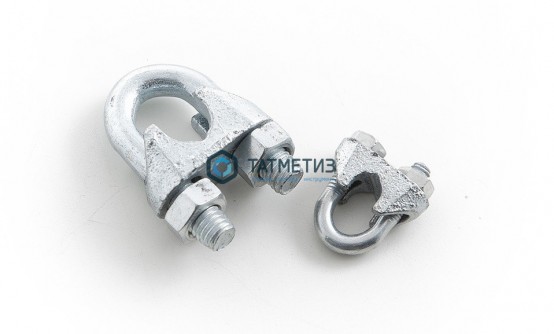 Зажим троса DIN 741 12/13 | «ТАТМЕТИЗ» Зажим троса DIN 741 12/13 - магазин крепежа «ТАТМЕТИЗ»