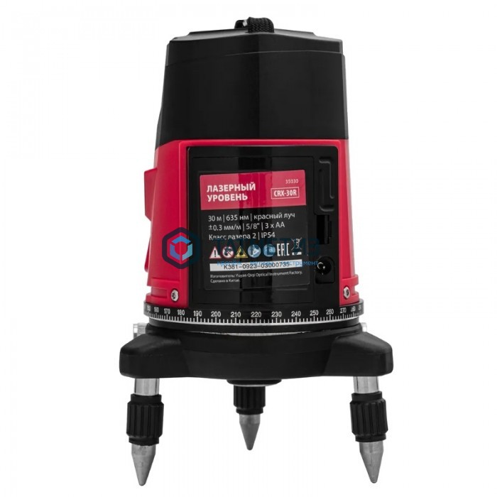 Уровень лазерный CRX-30R, 30 м, красный луч, батарейки, резьба 5/8"// MTX Уровень лазерный CRX-30R, 30 м, красный луч, батарейки, резьба 5/8"// MTX