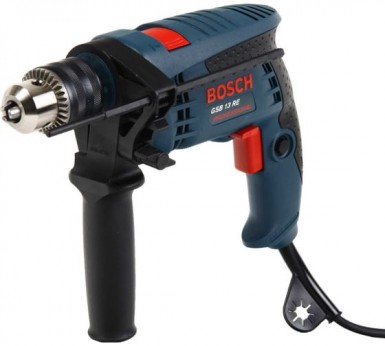 Дрель BOSCH GSB 13 RE, ударная, 600Вт, патрон ключевой -  магазин крепежа «ТАТМЕТИЗ»