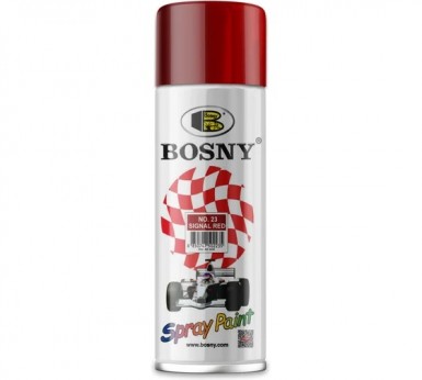 Краска аэроз. BOSNY 520 мл. №023  КРАСНАЯ насыщенная -  магазин «ТАТМЕТИЗ»