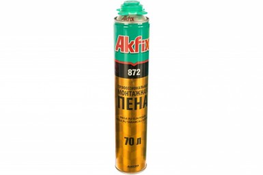 Пена монтажная проф Akfix 872 70 л  1020 гр /12 -  магазин крепежа «ТАТМЕТИЗ»