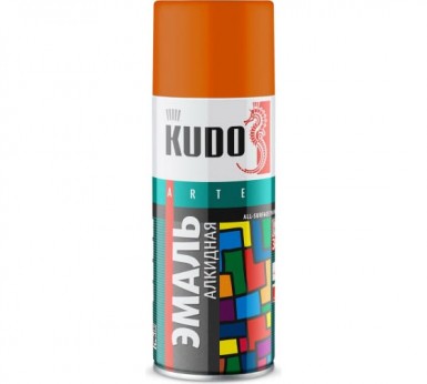 Краска аэроз. KUDO 520 мл. №1019  ОРАНЖЕВАЯ  RAL 2004 -  магазин крепежа «ТАТМЕТИЗ»