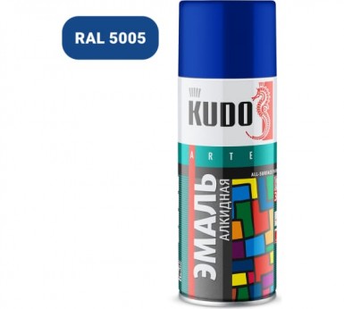 Краска аэроз. KUDO 520 мл. №1011  СИНЯЯ  RAL 5005 -  магазин крепежа «ТАТМЕТИЗ»