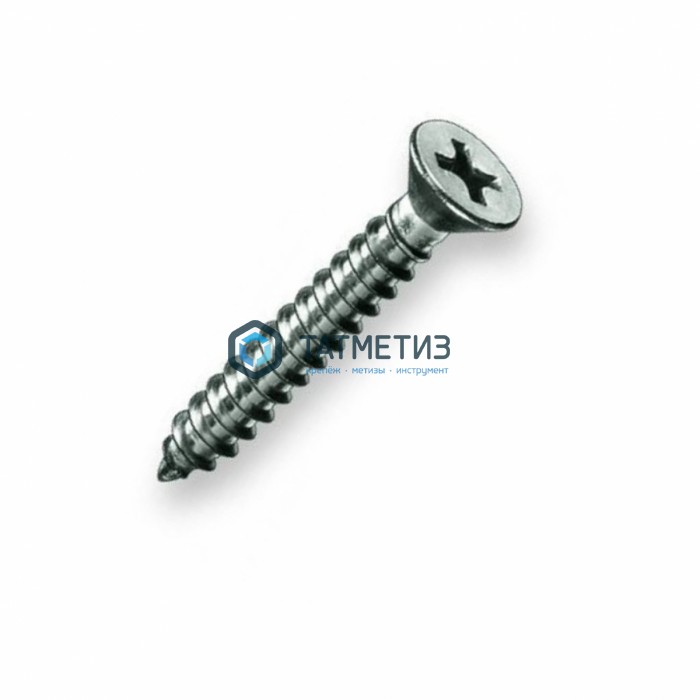 Саморез DIN7982 потай кр.шлиц 3,9 х 50 А2 нерж. Саморез DIN7982 потай кр.шлиц 3,9 х 50 А2 нерж.