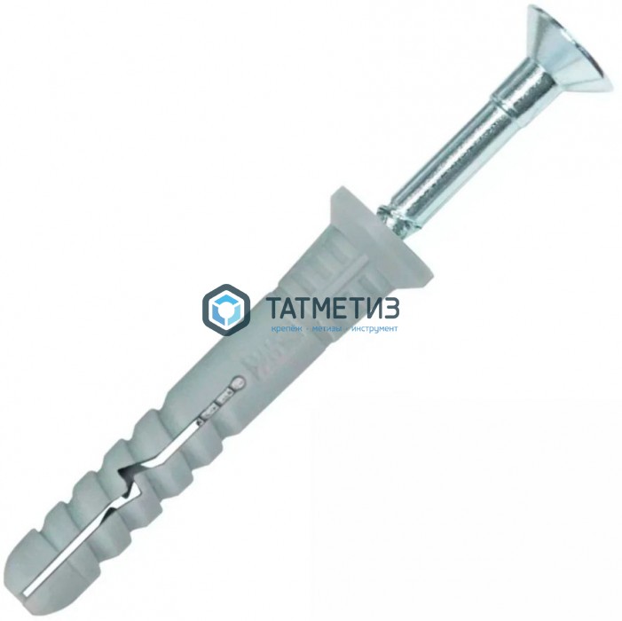 Дюбель-гвоздь 8х 45 потай (100 шт/уп) SR | «ТАТМЕТИЗ» Дюбель-гвоздь 8х 45 потай (100 шт/уп) SR - магазин крепежа «ТАТМЕТИЗ»
